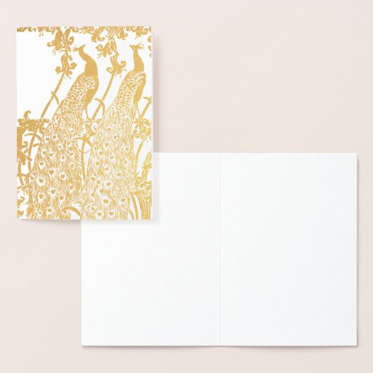 Carte Dorée Peacocks (Affichage)