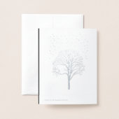 Carte Dorée Pencilart de passerelle antique Monochrome (Derrière avec enveloppe)