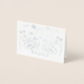Carte Dorée Pensée fleur sauvage De Vous (Devant)