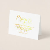 Carte Dorée Pensées de sympathie religieuse pour vous (Devant)