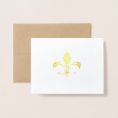 Carte Dorée Pensées de sympathie religieuse pour vous (Derrière avec enveloppe)