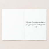 Carte Dorée Penser à vous - Butterfly Gold (Intérieur)