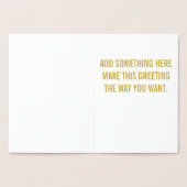 Carte Dorée Personnalisé (Intérieur)