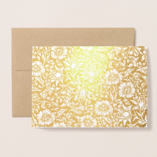 Carte Dorée Personnalisé (Devant avec enveloppe)