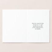 Carte Dorée Personnalisé et personnalisable "SOUHAITS D'ANNIVE (Intérieur)