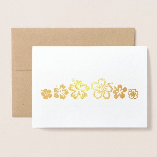 Carte Dorée Personnaliser ou Adapter (Devant avec enveloppe)