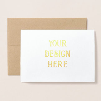 Carte Dorée Personnaliser ou personnalisation