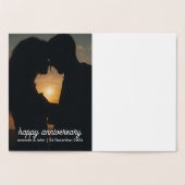 Carte Dorée Photo Anniversaire | Script (Intérieur)