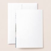 Carte Dorée Photo Collage de Purple Winter (Derrière avec enveloppe)