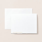 Carte Dorée Photo de la Saint Valentin XOXO (Derrière avec enveloppe)