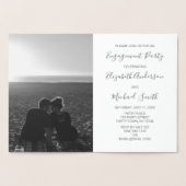 Carte Dorée Photo de l'Invitation de l'engagement de la Fhuile (Intérieur)