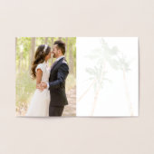 Carte Dorée Photo Tropical Palm Trees Beach Merci moderne (Intérieur)