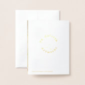 Carte Dorée Photo Tropical Palm Trees Beach Merci moderne (Derrière avec enveloppe)