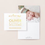 Carte Dorée pile de texte simple pour bébé nouveau-né<br><div class="desc">par kat massard >>> kat@simplysweetPAPERIE.com <<<</div>