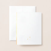 Carte Dorée Pirate Party Gold Foil Passeport (Derrière avec enveloppe)