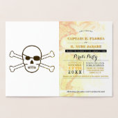 Carte Dorée Pirate Party Gold Foil Passeport (Intérieur)