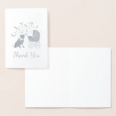 Carte Dorée Pit Bull Chien Baby shower Blue Boy Pitbull (Affichage)