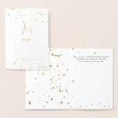 Carte Dorée PixDezines Gold Brush Script Her Vows Foil Card (Affichage)