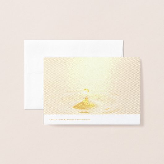 Carte Dorée Pluie (Derrière avec enveloppe)