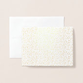 Carte Dorée Points Confetti Et Merci Mariage Classique Script (Derrière avec enveloppe)