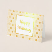 Carte Dorée Points de feuille d'or (Devant)