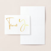 Carte Dorée Police de script fantaisie | MERCI (Affichage)