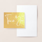 Carte Dorée Police de script fantaisie | MERCI (Affichage)