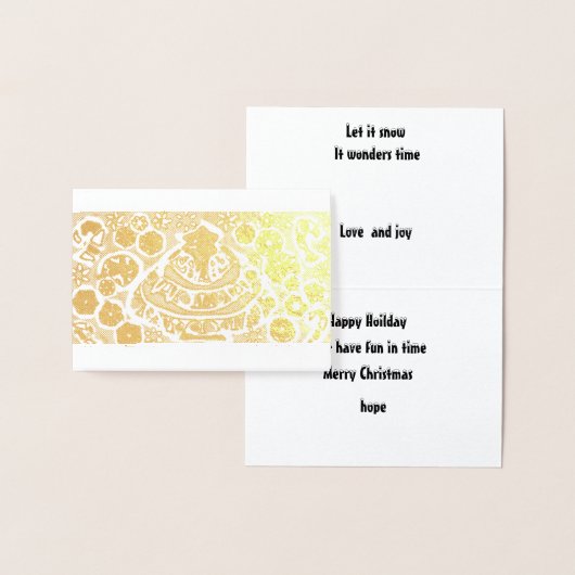 Carte Dorée Pop Christmas up Pepperment (Affichage)