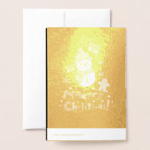Carte Dorée Porte-clés (Derrière avec enveloppe)