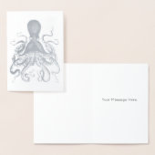 Carte Dorée poulpe de calmar argenté (Affichage)