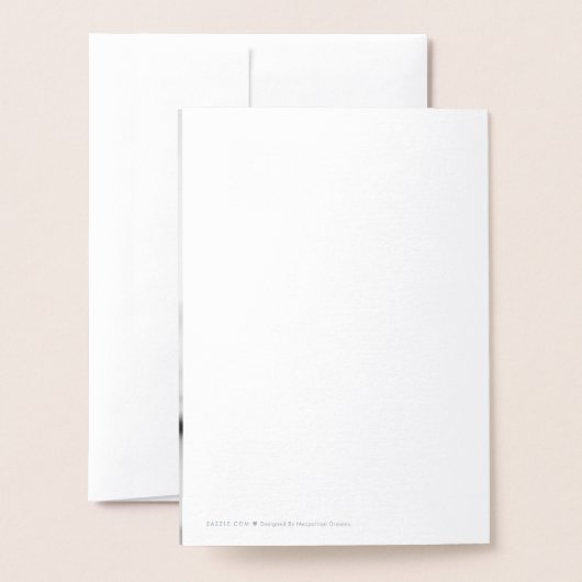 Carte Dorée Pour aimer, rire et être heureux pour toujours Mar (Derrière avec enveloppe)