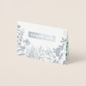 Carte Dorée prairie sauvage | Merci Fleur sauvage Mariage Luxe (Devant)