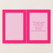 Carte Dorée Prêt à pop bébé fille Baby shower de pois rose Per (Intérieur)