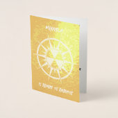 Carte Dorée Prêt à rayonner (Devant)