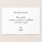 Carte Dorée Princesse a besoin d'une fée Godmère Magic Wand St (Intérieur)