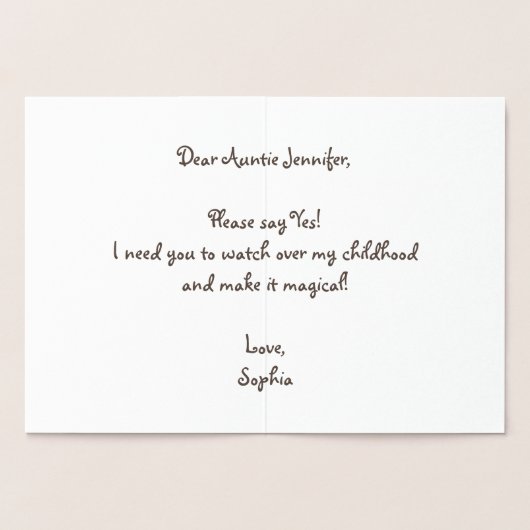 Carte Dorée Princesse a besoin d'une fée Godmère Magic Wand St (Intérieur)