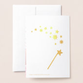 Carte Dorée Princesse a besoin d'une fée Godmère Photo Gold St (Derrière avec enveloppe)