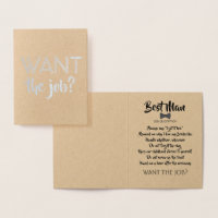 Proposition Drôle Groomsman - Vous Voulez Le Trava