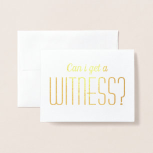 Carte Dorée Puis-je obtenir un Bridesmaid de témoin / Maid of 