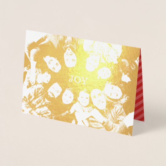 Carte Dorée Puisse votre année être remplie de Joy Christmas P (Devant)