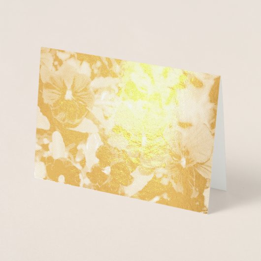 Carte Dorée Purple Pansy Get Well Card (Devant)