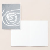 Carte Dorée Quand la Lune se déplace en spirale, spirale abstr (Affichage)