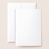 Carte Dorée Quinze ans plus tard (Derrière avec enveloppe)