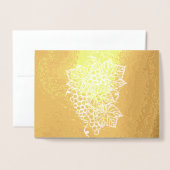 Carte Dorée Raisins sur la Vigne | Fruits Magnifiques (Devant avec enveloppe)