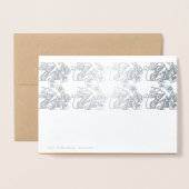 Carte Dorée Rat chinois de luxe Année 2020 fruits coupés en pa (Derrière avec enveloppe)