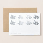 Carte Dorée Rat chinois de luxe Année 2020 fruits coupés en pa (Derrière avec enveloppe)