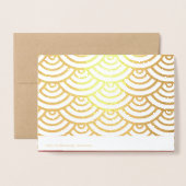 Carte Dorée Rats originaux Bambou peinture 2020 Luxury Foil GC (Derrière avec enveloppe)