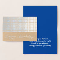 Rayures Ecossaises Masculines Bleu Anniversaire Me