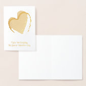 Carte Dorée Red Heart, Valentine (Affichage)