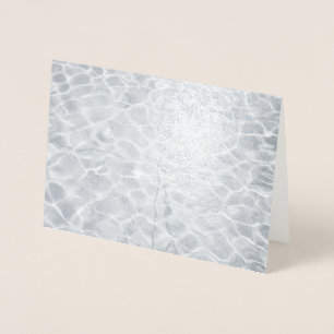 Carte Dorée Réflexions Abstraites Sur L'Eau D'Argent